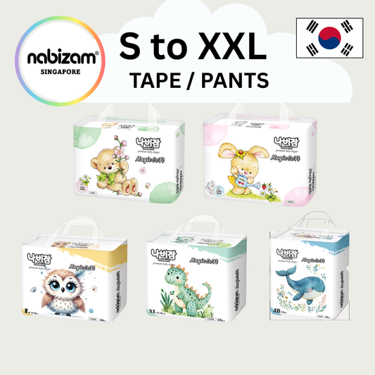 [BUY 1 and FREE 1 ] MagicSoft Diapers Tape / Pants (S-XL)