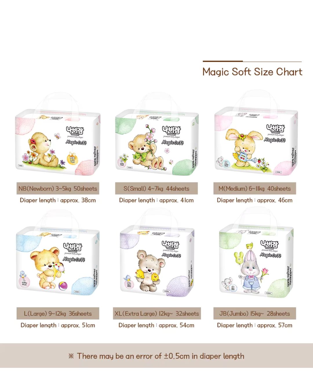 [1 Pack] MagicSoft Diapers Tape / Pants (S-XL)